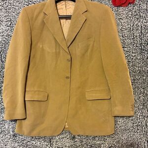 Vintage Marks & Spencer Men's Blazer Gold Medium Classic Formal